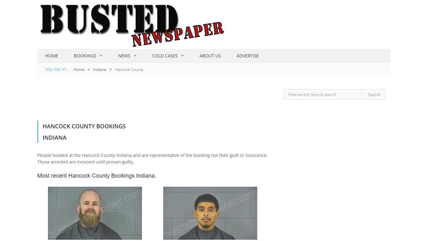 Hancock County, IN Mugshots - BUSTEDNEWSPAPER.COM