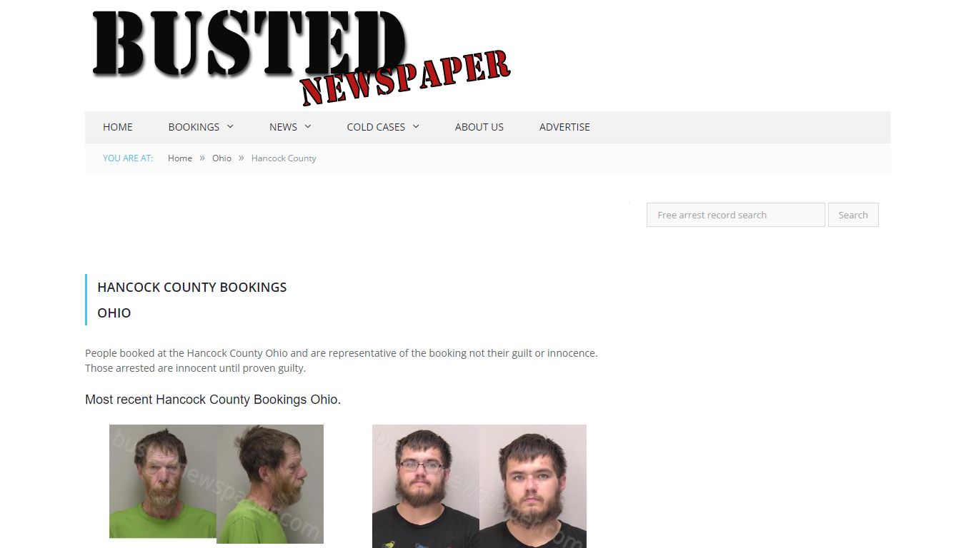 Hancock County, OH Mugshots - BUSTEDNEWSPAPER.COM